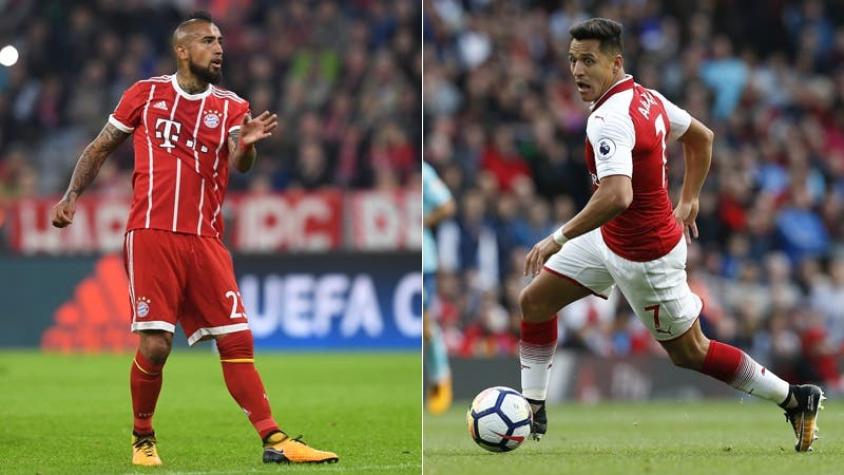 Estudio sitúa a Arturo Vidal y Alexis Sánchez como los mejores de sus ligas en sus puestos