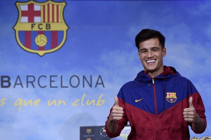 Coutinho llega a Barcelona lesionado por 20 días