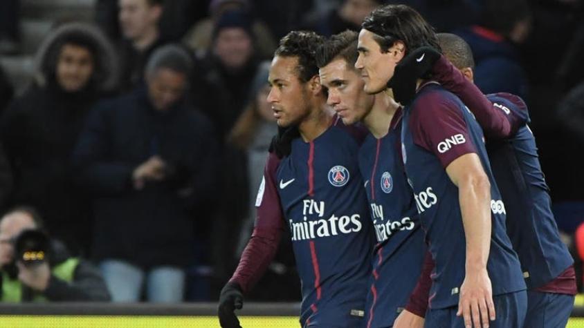 PSG se da un paseo en la Ligue 1 con un Cavani histórico y “póker” de Neymar