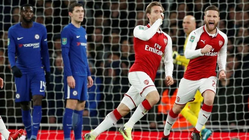 Arsenal derrota al Chelsea  y jugará la final de la Copa de la Liga ante el City de Bravo