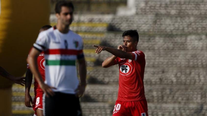 Unión La Calera vence en la agonía a Palestino en su regreso a Primera División