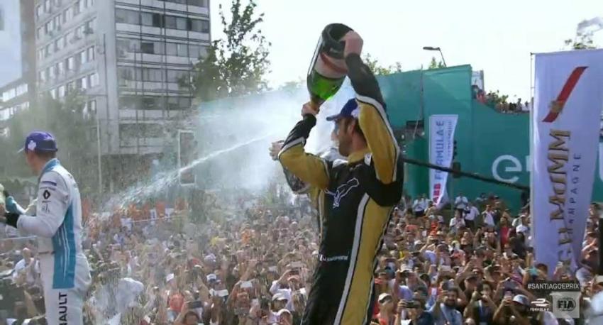 [VIDEO] Fórmula E: Celebración de los pilotos en el Antofagasta Minerals Santiago E-Prix
