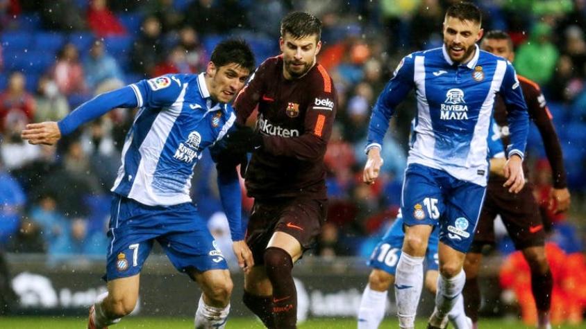 Barcelona pasa susto en empate ante Espanyol en el clásico de Cataluña