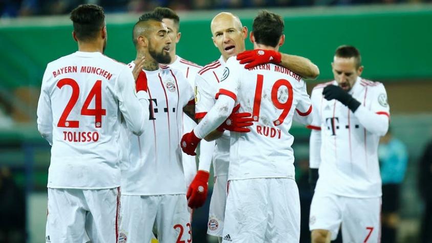 Bayern Munich con Arturo Vidal se da un paseo para avanzar en Copa de Alemania