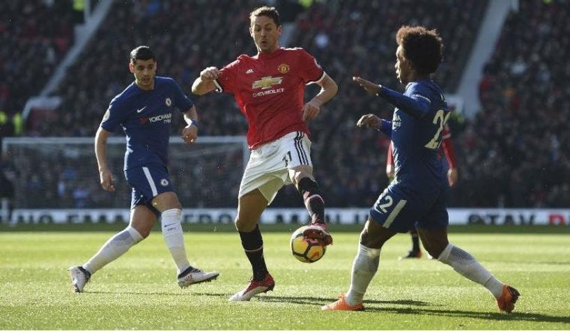 El curioso "mensaje" que le escribió Mourinho a Matic durante el partido ante Chelsea