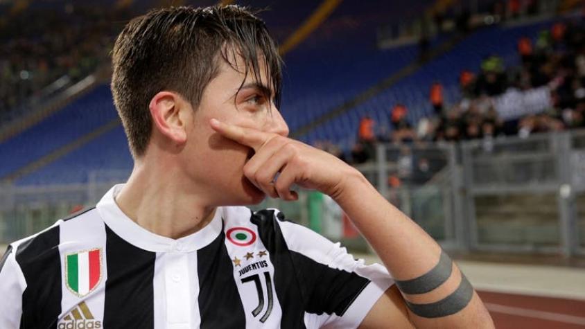 Dybala le da agónico triunfo a Juventus sobre Lazio para seguir a la caza de Napoli