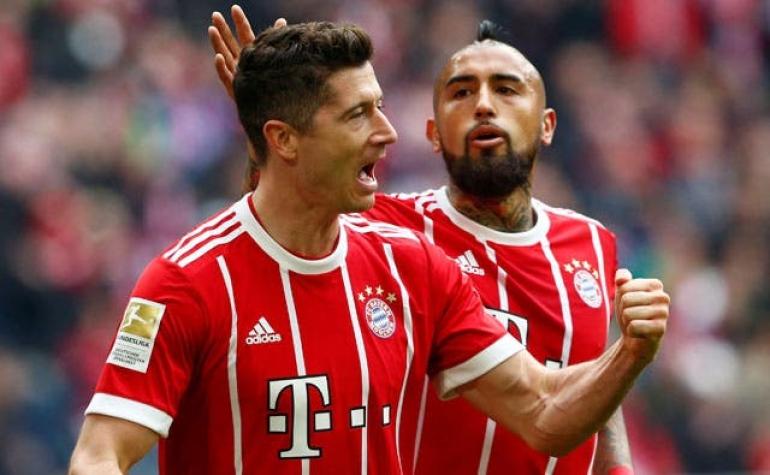 Arturo Vidal actúa en goleada de Bayern Munich sobre Hamburgo por la Bundesliga