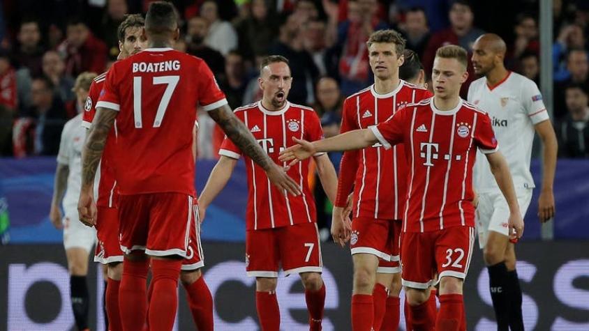Sólo se lamentan por Vidal: Bayern vence a Sevilla y toma ventaja en la Champions