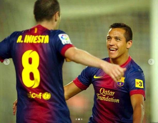 El afectuoso mensaje de Alexis despidiendo a Andrés Iniesta