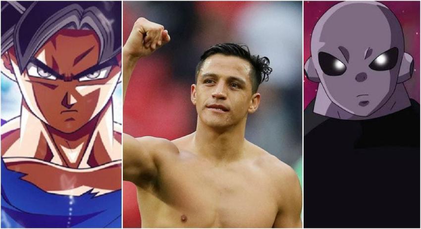 La imagen de Alexis junto a Lukaku al estilo Dragon Ball Super