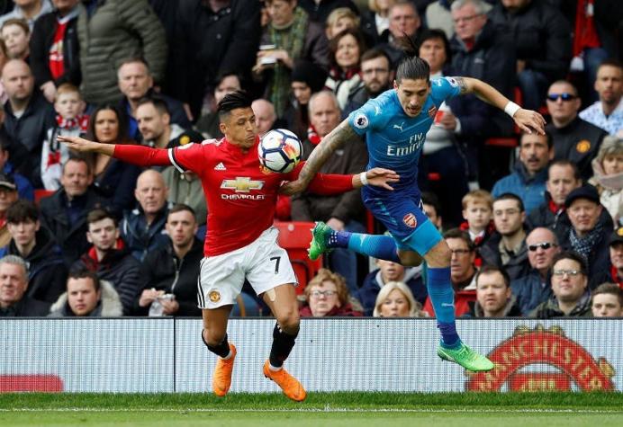 Alexis Sánchez jugó los 90’ en el agónico triunfo 2-1 del United frente al Arsenal
