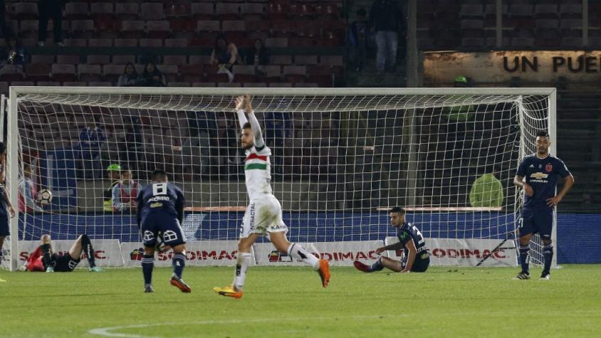La U cae ante Palestino y termina descontrolada por el arbitraje en la fecha 14
