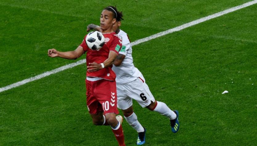 [VIDEO] La buena definición de Poulsen que le dio la ventaja a Dinamarca frente a Perú