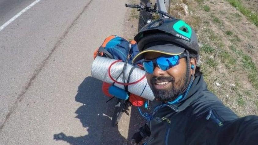 Mundial 2018: el hombre que viajó en bicicleta desde Irán hasta Rusia para conocer a Messi