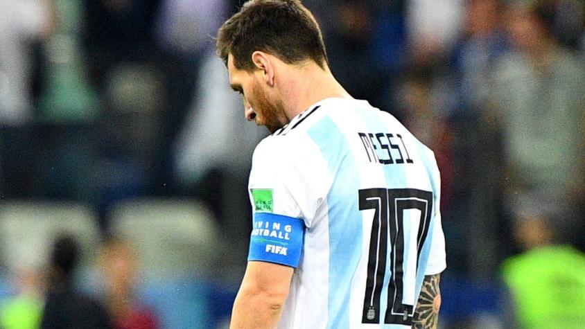 [VIDEO] Goleado y frustrado: Así fue la amarga salida de Messi luego de caer contra Croacia