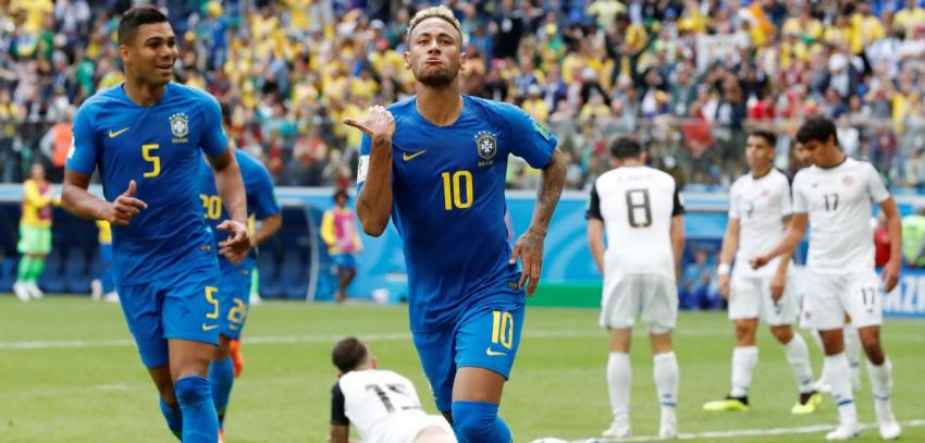 Brasil logra agónica victoria sobre Costa Rica y definirá en última fecha su paso a octavos