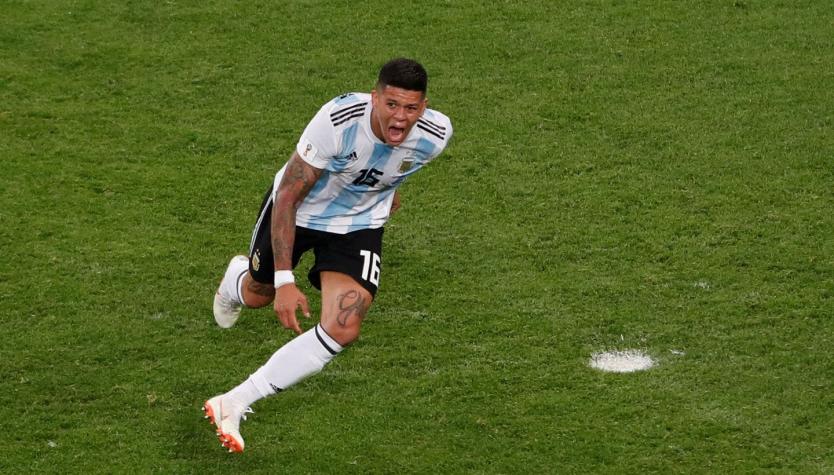 [VIDEO] El golazo de Marcos Rojo que le dio la ventaja a Argentina