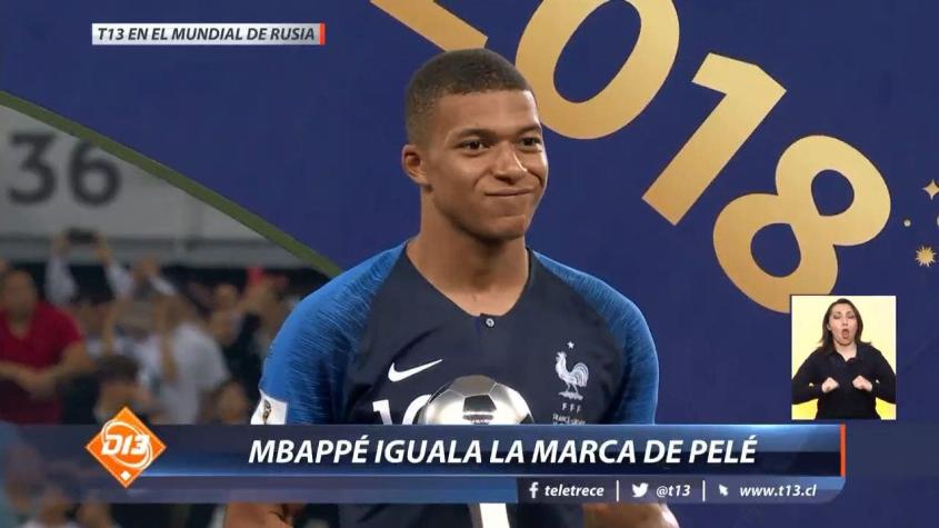 [VIDEO] Mbappé igual la marca de Pelé