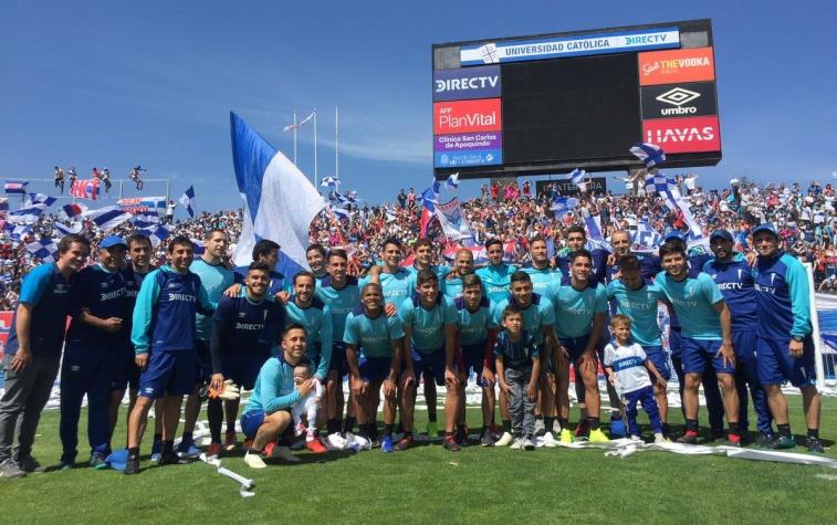 [VIDEO] Masivo aliento de hinchas "cruzados" a la UC en la previa del clásico universitario