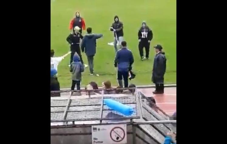 [VIDEO] Superclásico entre históricos termina con violenta pelea en Valdivia