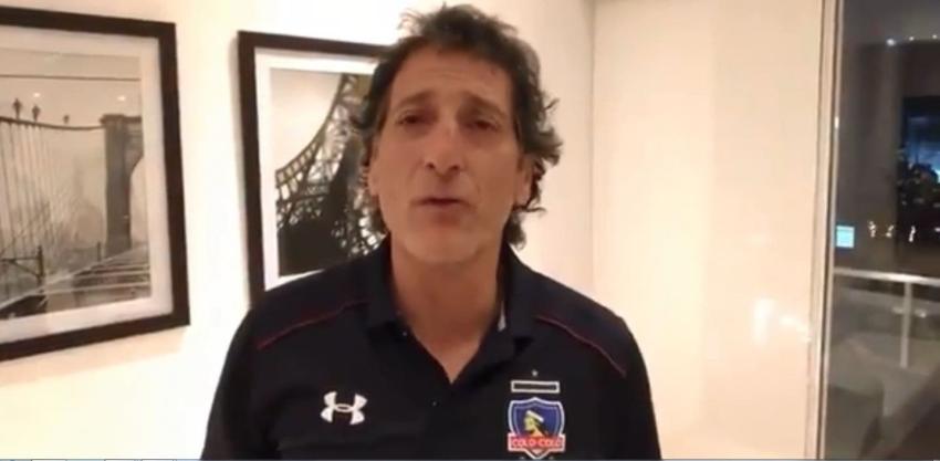 El primer mensaje de Mario Salas a los hinchas de Colo Colo