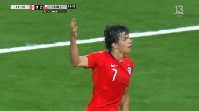 [VIDEO] Gonzalo Tapia anota el segundo de La Roja ante Perú en el Sudamericano Sub 17