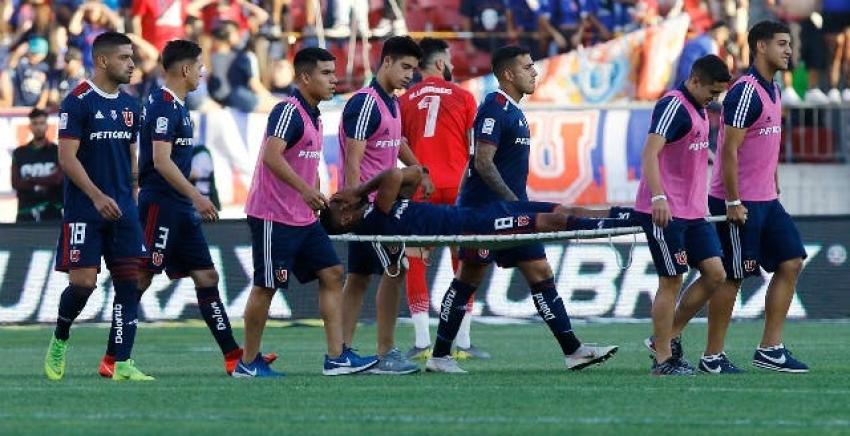 [FOTO] El mensaje de apoyo a Augusto Barrios que la U exhibió en el Clásico Universitario