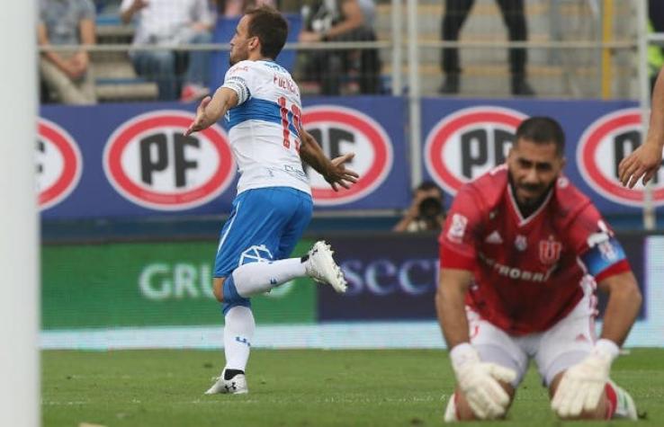 U. Católica golea a la U en el Clásico Universitario y hunde a los "azules" en zona de descenso