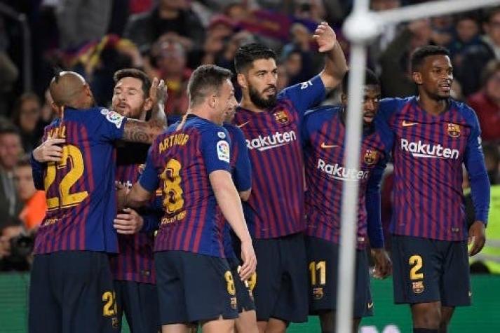 ¡Vidal ya es récord! El Barcelona se impuso al Levante y se coronó campeón de la Liga