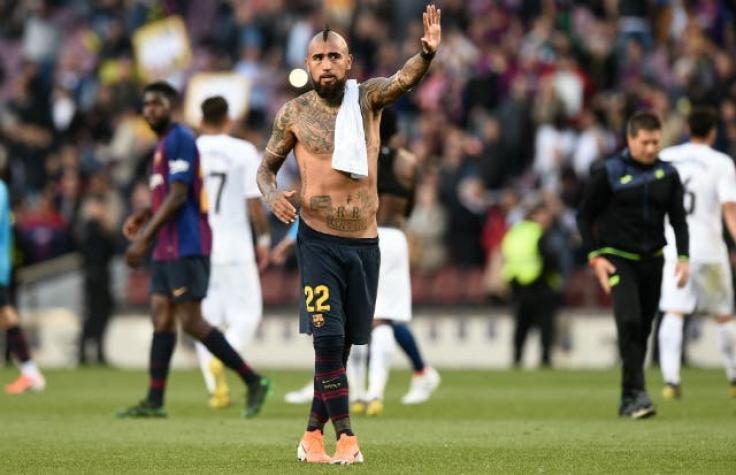 [VIDEO] En España dan como titular a Arturo Vidal en FC Barcelona para final de la Copa del Rey