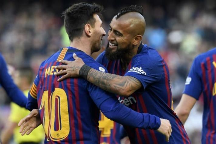 "Estamos encantados de tenerle": Messi elogia a Vidal y revela si hubo apuesta para Copa América