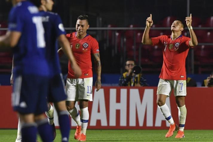 [VIDEO] Es goleada: Alexis de palomita estira la ventaja de Chile ante Japón