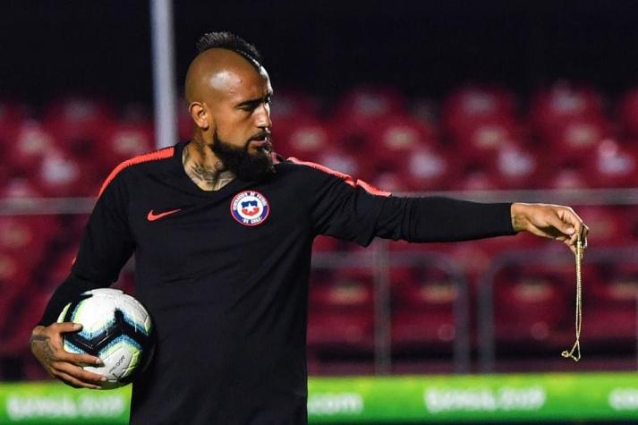 Copa América: Vidal no entrenó junto a sus compañeros a 24 horas del partido contra Ecuador