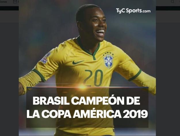 [FOTO] ¿Por qué Robinho? La suspicaz publicación de medio argentino tras el título de Brasil