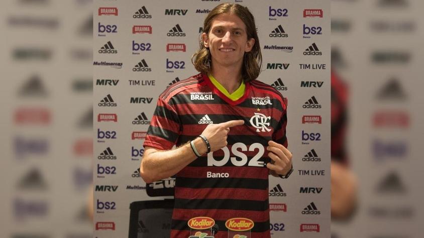 [VIDEO] ¿Quién cayó ahora?: Gemidos de WhatsApp interrumpen presentación de Filipe Luis en Flamengo