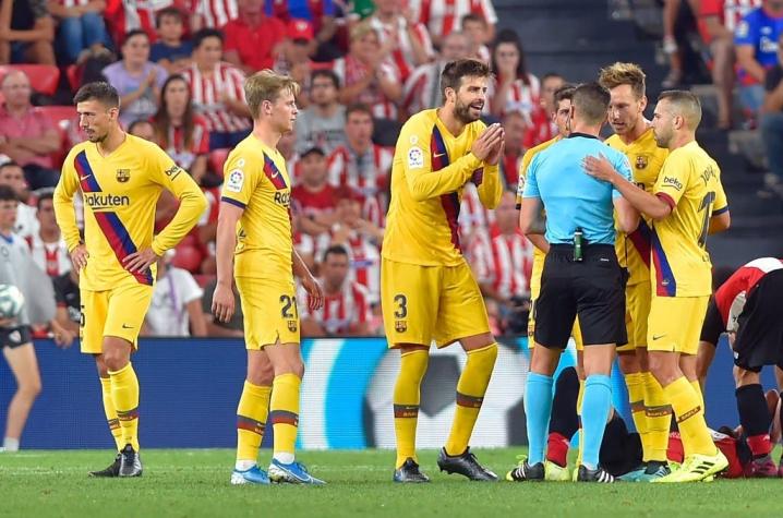 Sin Arturo Vidal el Barcelona cayó ante el Athletic de Bilbao en su debut en La Liga
