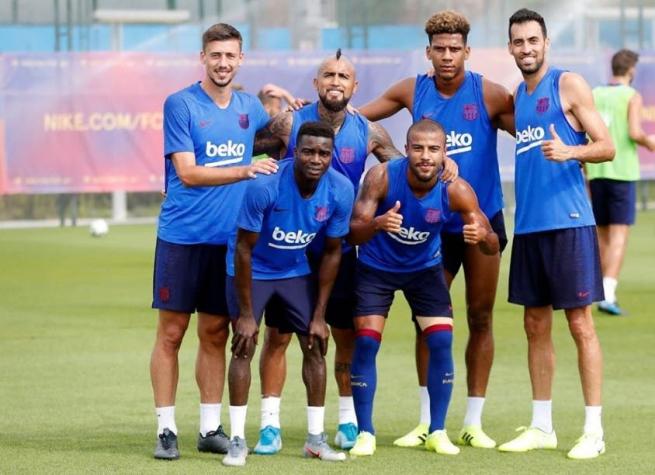 "Doble triunfo hoy": Arturo Vidal integró equipo ganador en práctica de FC Barcelona