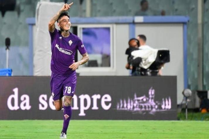 Erick Pulgar debutó con un gol en su primer partido con la Fiorentina por Serie A