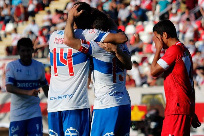 Universidad Católica sigue líder tras derrotar a punta de golazos a Curicó Unido
