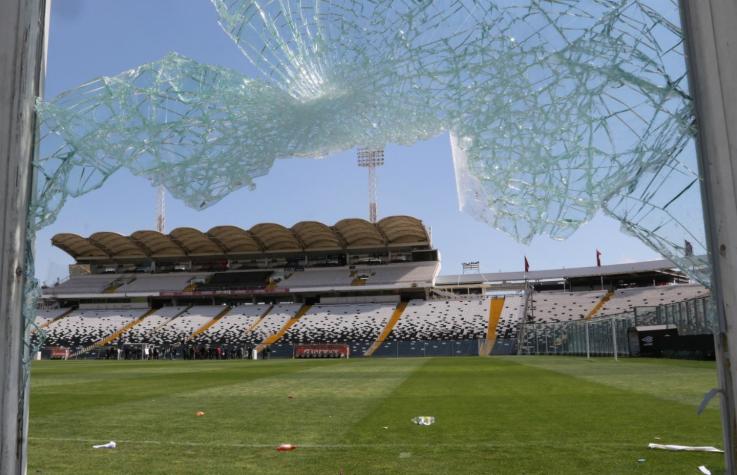 Imágenes de los destrozos en el Monumental tras el arengazo de los hinchas de Colo Colo