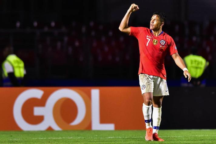La formación de la Selección Chilena contra Colombia