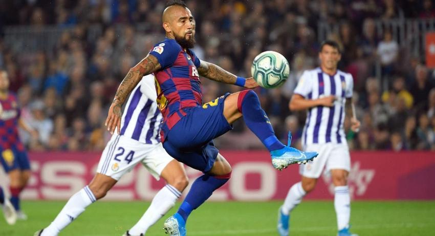 Arturo Vidal aporta con un golazo en victoria del Barcelona por La Liga de España