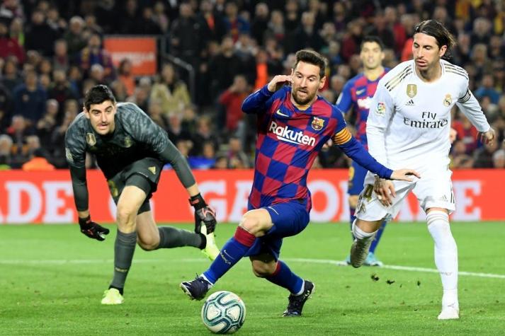 Arturo Vidal ingresó en el segundo tiempo en el empate sin goles entre Barcelona y el Real Madrid