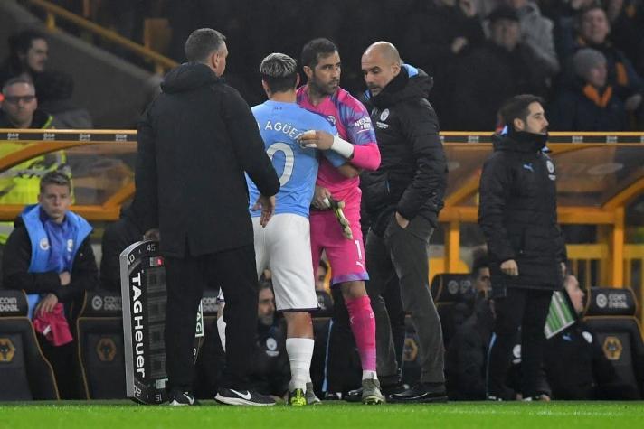 Claudio Bravo ingresó en la increíble derrota del Manchester City ante Wolverhampton