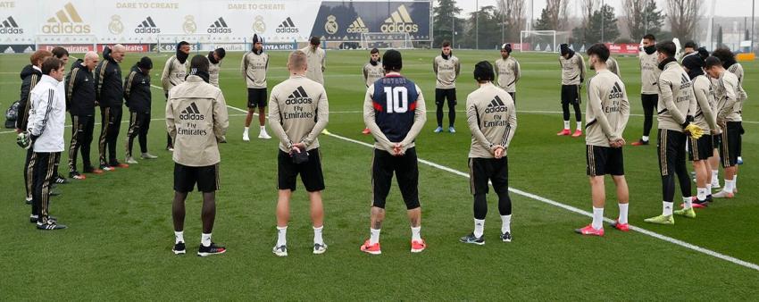 Real Madrid inicia su entrenamiento de este lunes con un minuto de silencio por Kobe Bryant