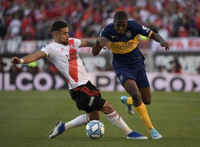 [VIDEO] El "patadón" de Paulo Díaz en River que provocó su expulsión a los 14 minutos de partido
