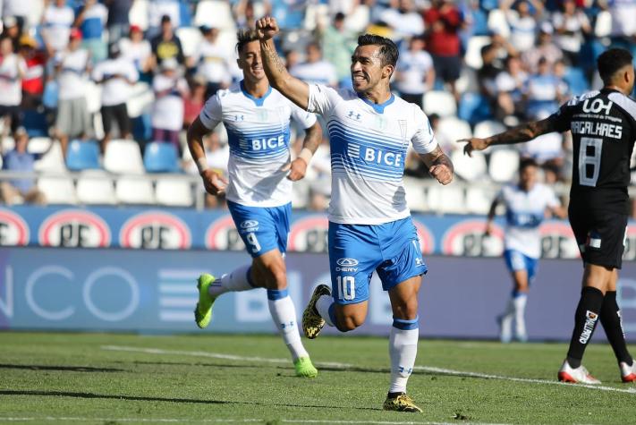Católica venció a O'Higgins en la agonía en un partido marcado por incidentes en las tribunas