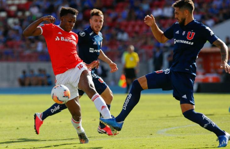 La U iguala ante el Inter por Copa Libertadores con un jugador menos tras la expulsión de Montillo