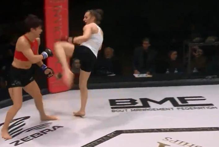 [VIDEO] La brutal patada en la cara con que luchadora de la UFC consiguió increíble KO