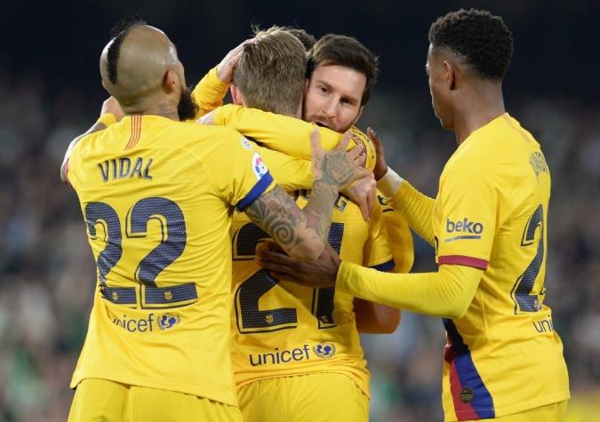Con errores y aciertos: Arturo Vidal fue titular en importante triunfo del Barcelona ante Betis